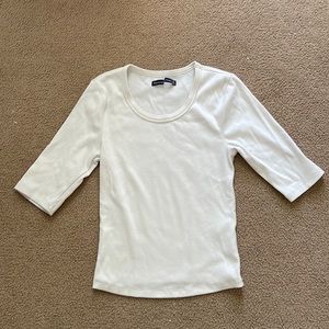Abercrombie & Fitch White Ribbed Top
Size Small